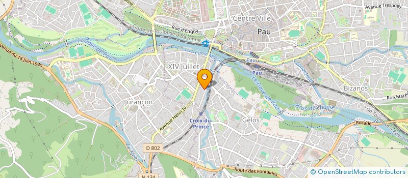 localisation de l'entreprise HENRI à PAU