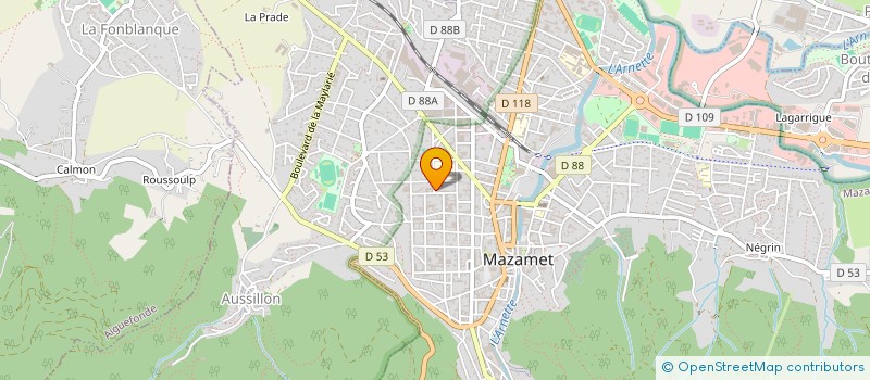 localisation de l'entreprise HENRI ARNAUD à MAZAMET