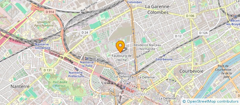 localisation de l'entreprise HENRI BAUDOU INVESTISSEMENTS à COURBEVOIE