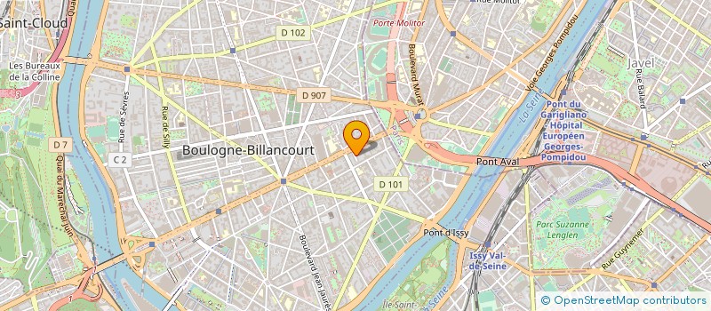 localisation de l'entreprise HENRI BELOUZE EDITIONS ET PUBLICITE à BOULOGNE-BILLANCOURT