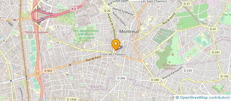 localisation de l'entreprise HENRI BICHON ET CIE à MONTREUIL