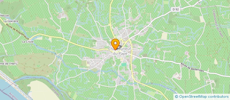 localisation de l'entreprise HENRI BONNEAU ET FILS  CHATEAUNEUF-DU-PAPE