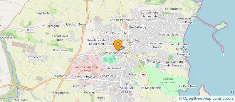 localisation de l'entreprise HENRI CAROFF à SAINT-POL-DE-LEON