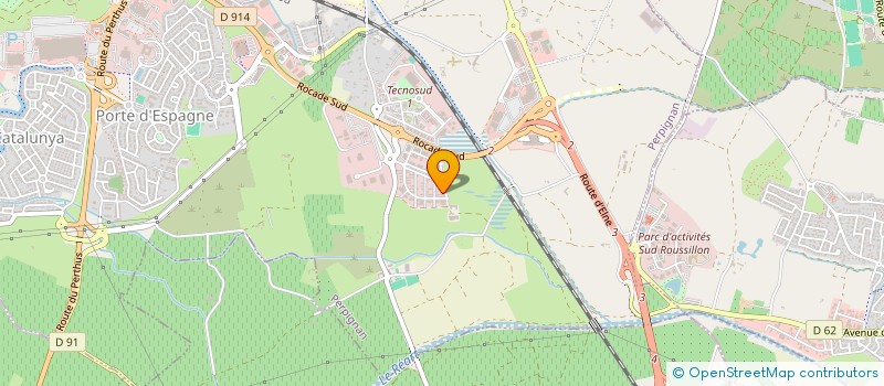 localisation de l'entreprise HENRI CLEMENT INFORMATIQUE  PERPIGNAN