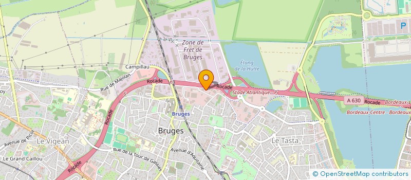 localisation de l'entreprise HENRI DE BONNEVAL  BRUGES