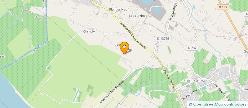 localisation de l'entreprise HENRI DE BOURG  PRIGNAC-ET-MARCAMPS