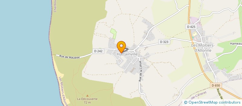 localisation de l'entreprise HENRI DECLERCQ SCI  LES MOITIERS-D'ALLONNE