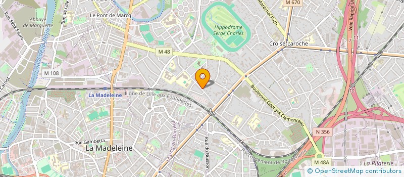 localisation de l'entreprise HENRI DELEPLANQUE à MARCQ-EN-BARŒUL