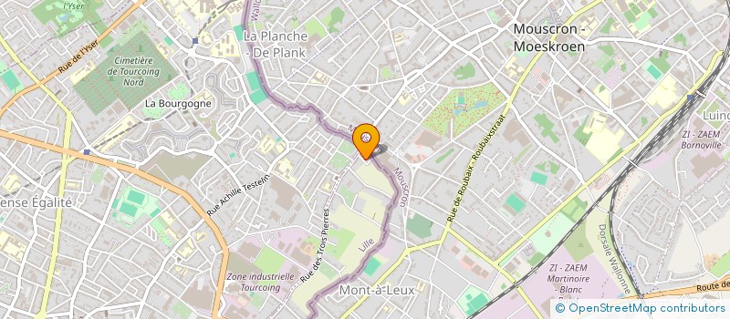 localisation de l'entreprise HENRI DESCHAMPS  WATTRELOS