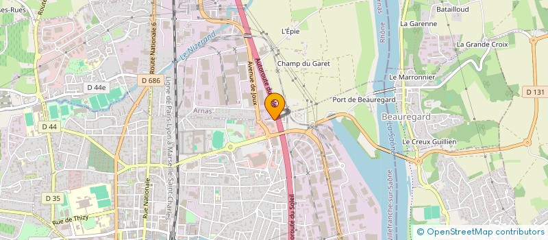 localisation de l'entreprise HENRI DESMOULINS COURS ET CREATION DE PATISSERIE  ARNAS