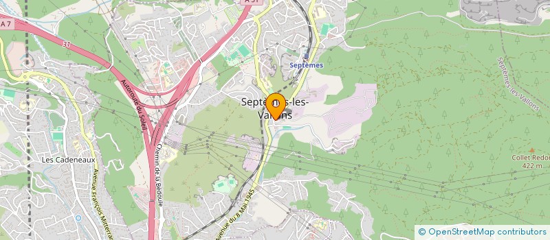 localisation de l'entreprise HENRI DOSSETTO  SEPTEMES LES VALLONS