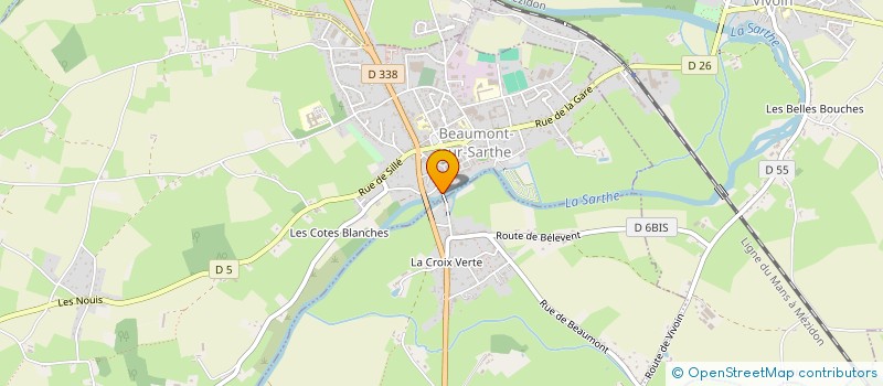 localisation de l'entreprise HENRI ET MICHEL LELIEVRE  BEAUMONT-SUR-SARTHE