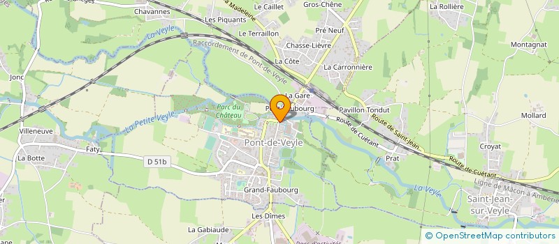 localisation de l'entreprise HENRI GREFFET à PONT-DE-VEYLE