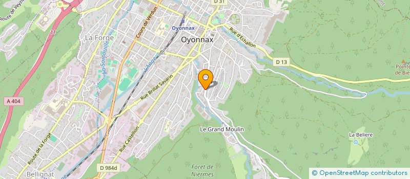 localisation de l'entreprise HENRI GUILLET SA à OYONNAX
