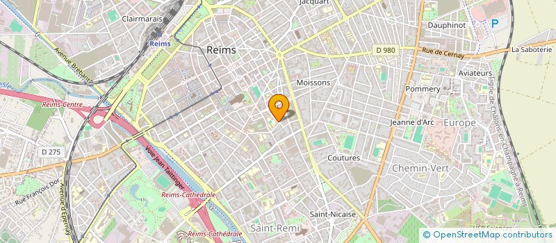 localisation de l'entreprise HENRI HUREAUX CONSULTING à REIMS