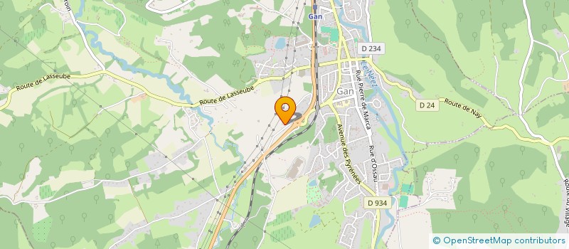 localisation de l'entreprise HENRI IV  GAN