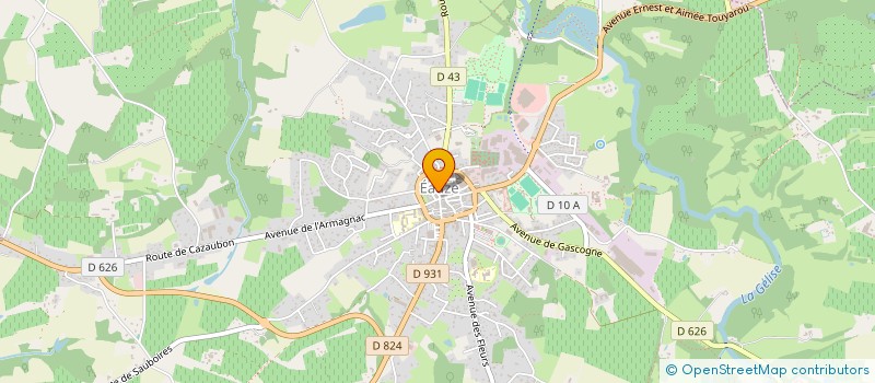 localisation de l'entreprise HENRI IV  EAUZE