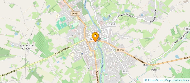 localisation de l'entreprise HENRI IV D'ALBRET  NERAC