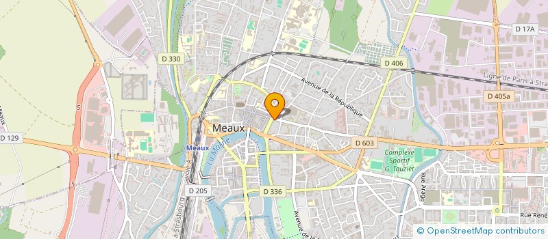 localisation de l'entreprise HENRI IV VOYAGES à MEAUX