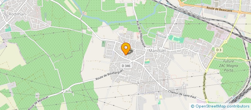 localisation de l'entreprise HENRI JACQUES MAGNAN  MANDUEL