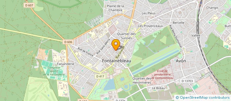 localisation de l'entreprise HENRI LAGRANGE  FONTAINEBLEAU