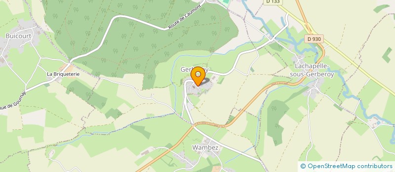 localisation de l'entreprise HENRI LE SIDANER EN SON JARDIN DE GERBEROY  GERBEROY