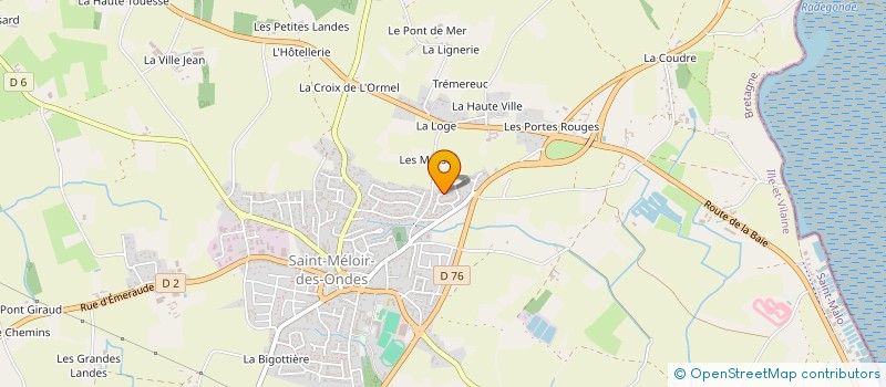 localisation de l'entreprise HENRI LUC & CAROLE MENARD à SAINT-MELOIR-DES-ONDES