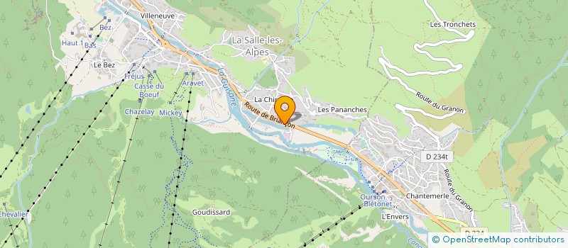 localisation de l'entreprise HENRI MAJOLI à LA SALLE-LES-ALPES
