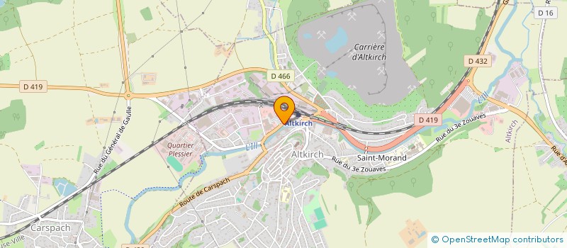 localisation de l'entreprise HENRI MARTIN FERMETURES à ALTKIRCH