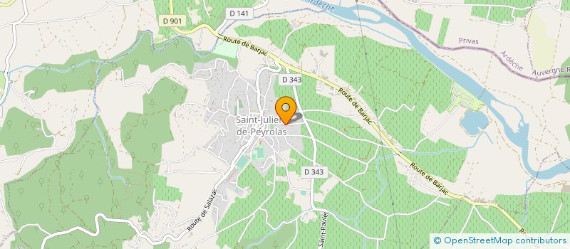 localisation de l'entreprise HENRI MATISSE  SAINT-JULIEN-DE-PEYROLAS