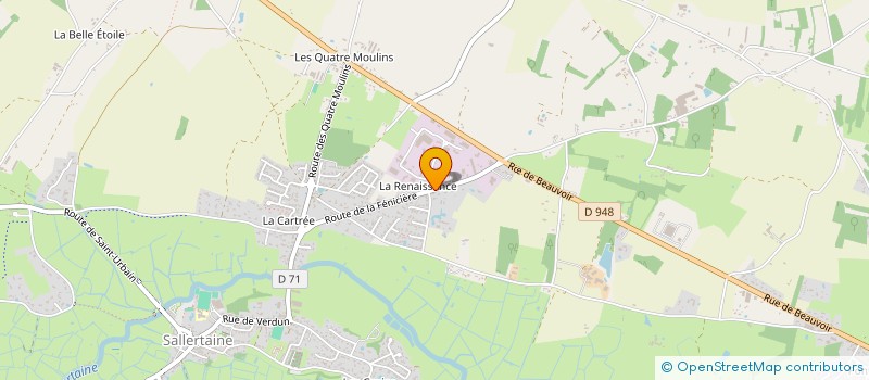 localisation de l'entreprise HENRI MILCENT ET FILS à SALLERTAINE