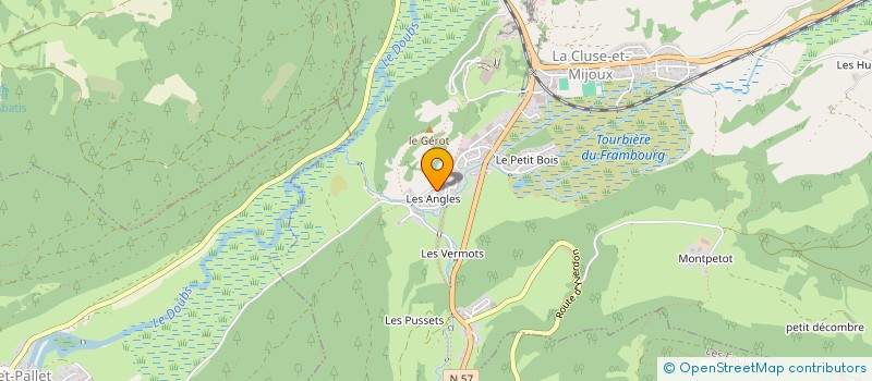 localisation de l'entreprise HENRI MONNIER CREATIONS  LA CLUSE-ET-MIJOUX