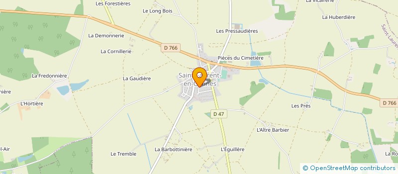 localisation de l'entreprise HENRI PAQUIGNON  SAINT-LAURENT-EN-GATINES