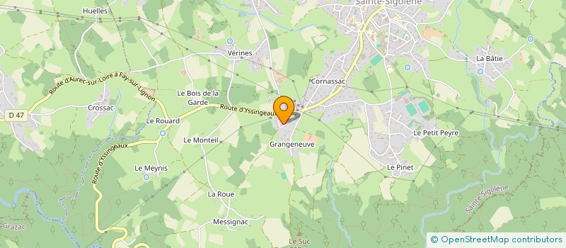 localisation de l'entreprise HENRI PAULET à SAINTE-SIGOLENE