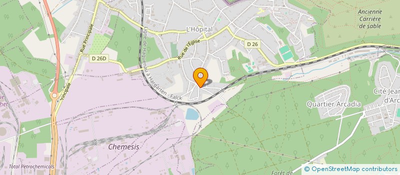 localisation de l'entreprise HENRI-PERRINE  CARLING