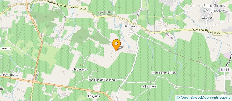 localisation de l'entreprise HENRI-REINE  BERSON