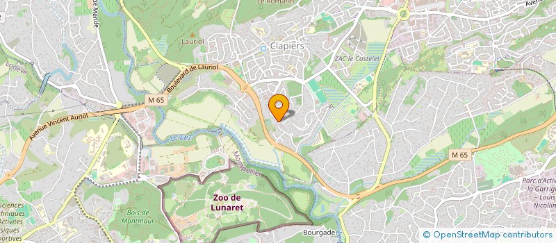 localisation de l'entreprise HENRI RENE  CLAPIERS