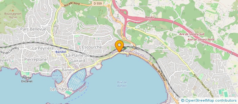 localisation de l'entreprise HENRIANGE  BANDOL