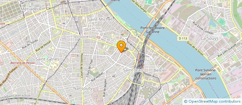 localisation de l'entreprise HENRIC JEREMY ET TATIANA  BORDEAUX