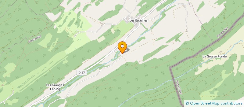 localisation de l'entreprise HENRIET DU MOULIN à PONTARLIER
