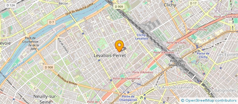 localisation de l'entreprise HENRIETTE & ASSOCIES à LEVALLOIS-PERRET