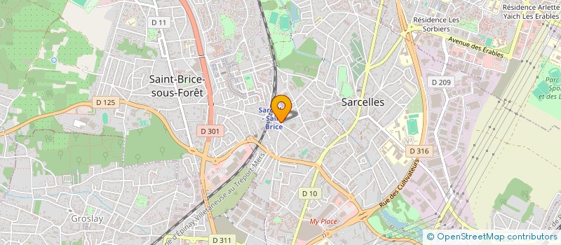 localisation de l'entreprise HENRIETTE BAILLEAU  SARCELLES