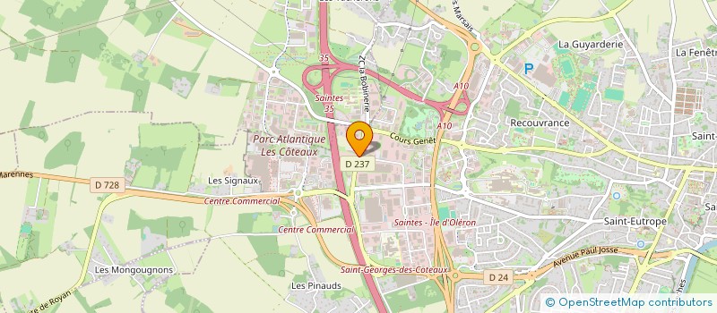 localisation de l'entreprise HENRIETTE & CO à SAINTES