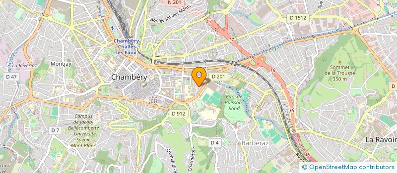 localisation de l'entreprise HENRION LO RUSSO  CHAMBERY