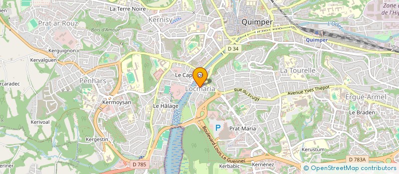 localisation de l'entreprise HENRIOT-QUIMPER à QUIMPER