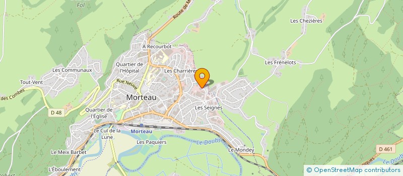 localisation de l'entreprise HENRIOT SA à MORTEAU