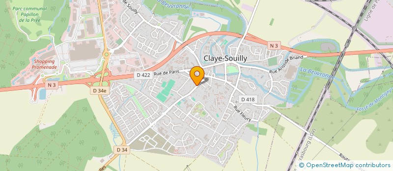 localisation de l'entreprise HENRIQUES  CLAYE-SOUILLY