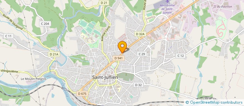 localisation de l'entreprise HENRIQUES C.H.P.  SAINT-JUNIEN