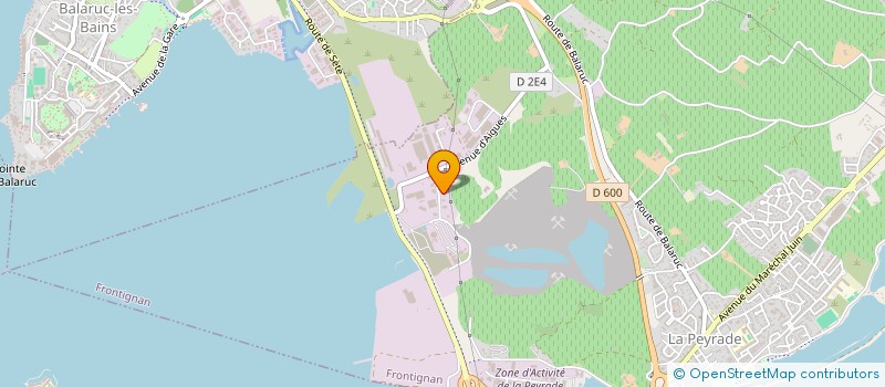 localisation de l'entreprise HENROTTE à FRONTIGNAN