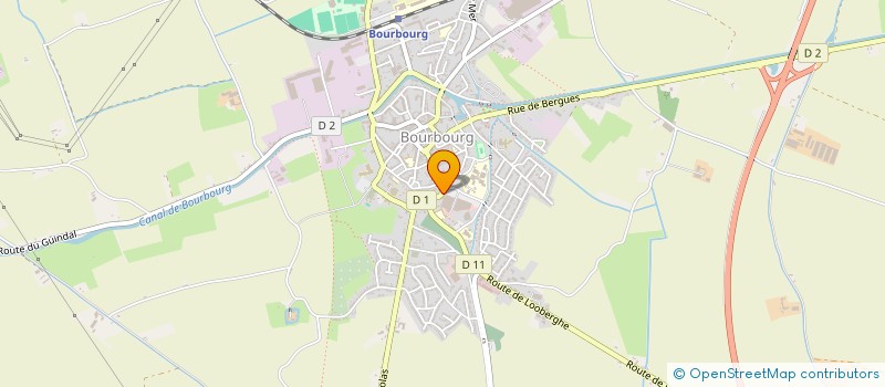 localisation de l'entreprise HENRY à BOURBOURG